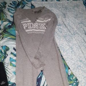 Victoria Secret pink onesie